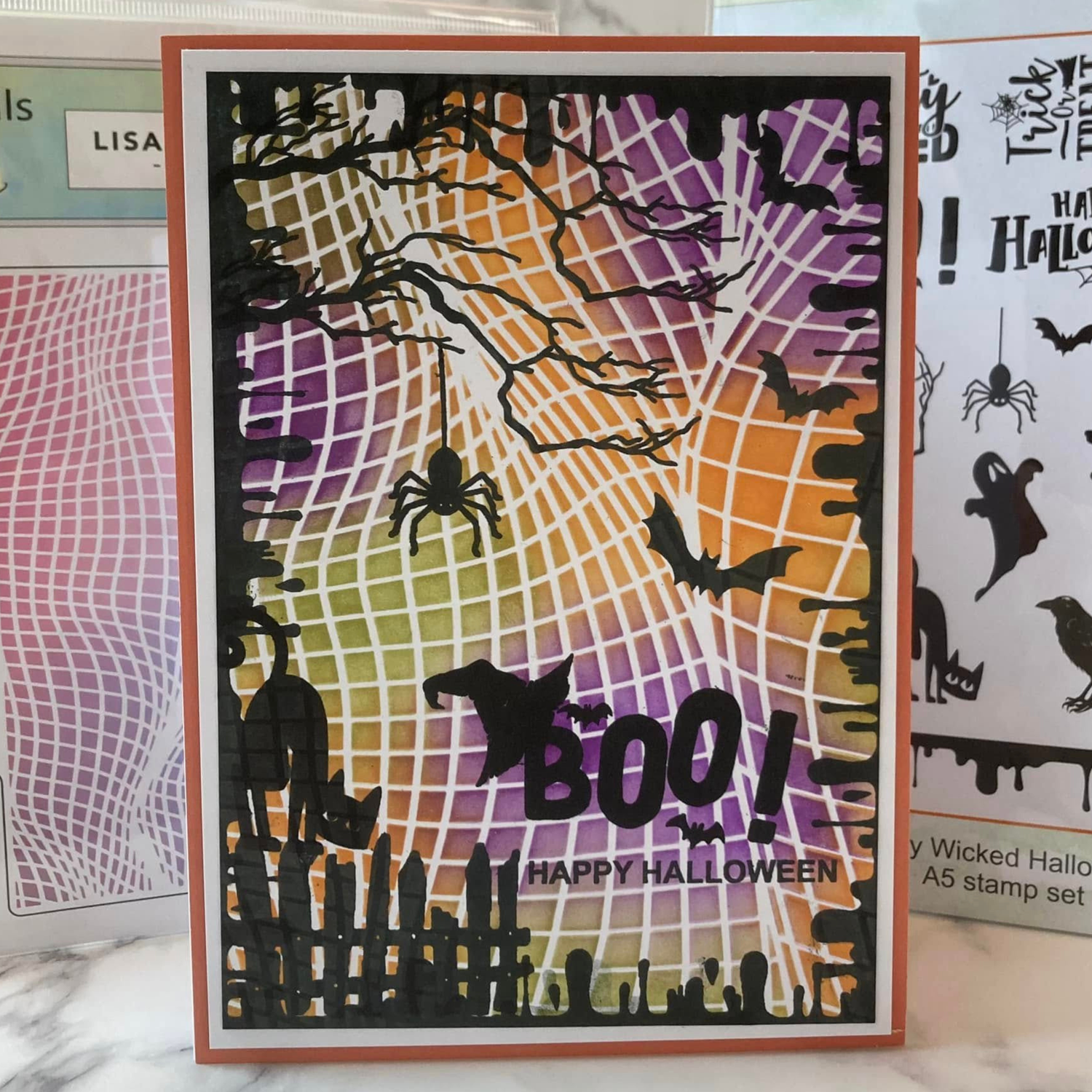 Lisa Horton Crafts Pretty Wicked Halloween A5 Stamp Set