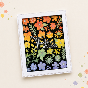 The Studio Collection Ombré Florals Layering Stencils & Die Set