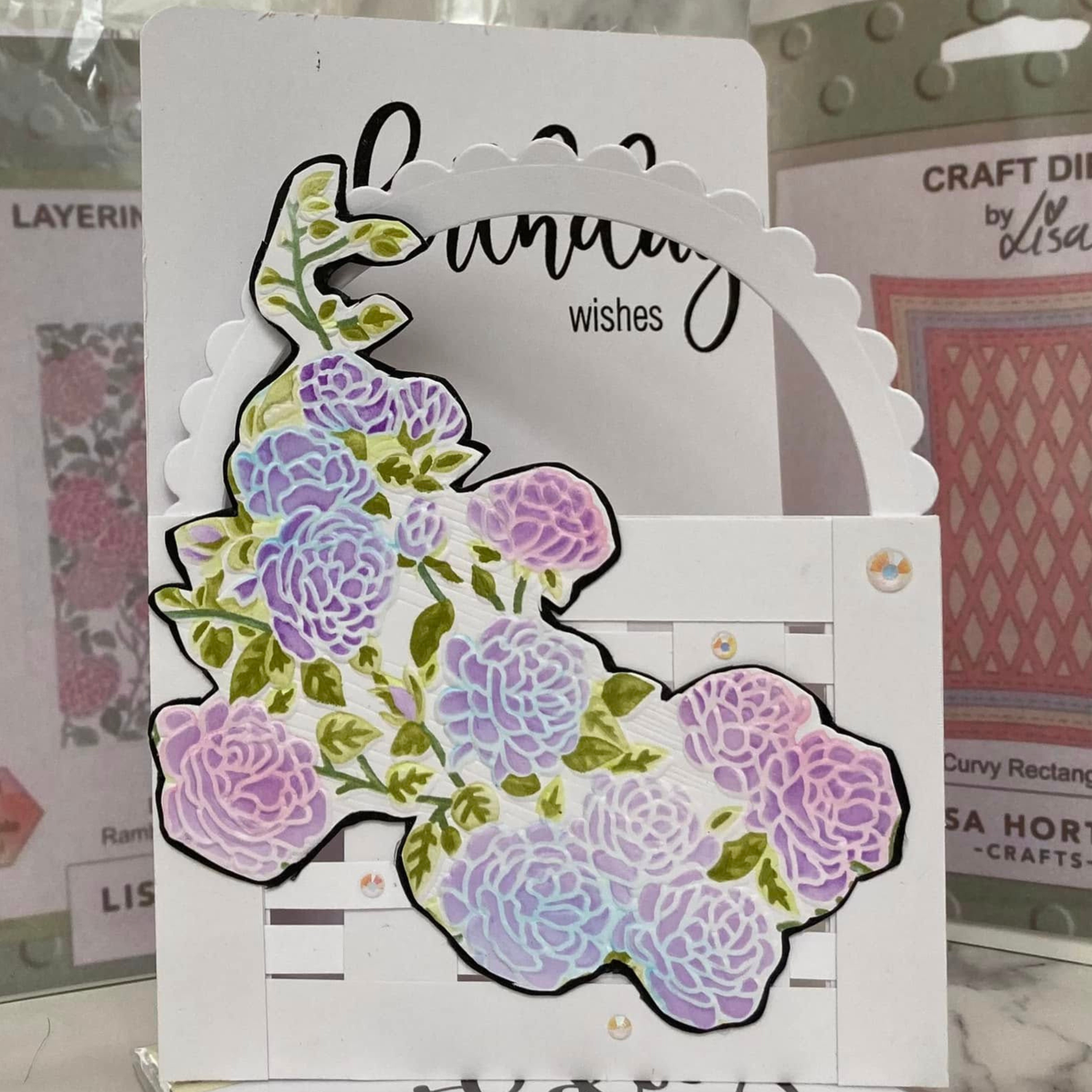 Lisa Horton Crafts Rambling Woodgrain Rose 5" x 7" Layering Stencils