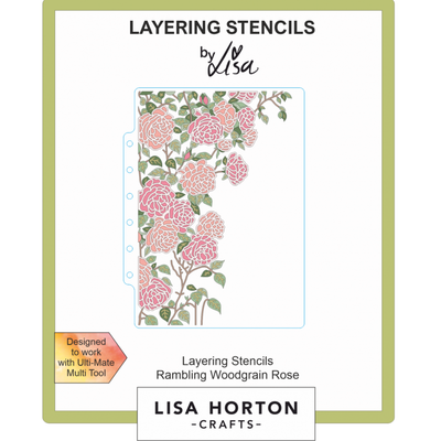 Lisa Horton Crafts Rambling Woodgrain Rose 5