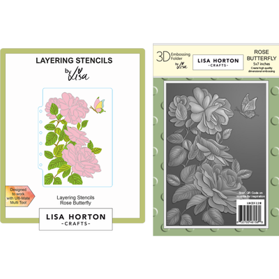 Lisa Horton Crafts Rose Butterfly 5