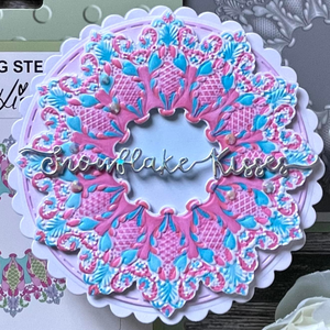 Lisa Horton Crafts Ruffled Lace Frame 6" x 6" Layering Stencils