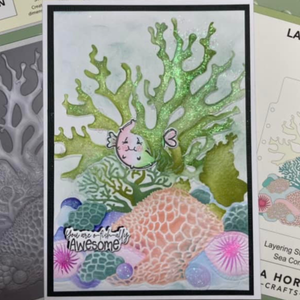 Lisa Horton Crafts Sea Coral 5" x 7" Layering Stencils
