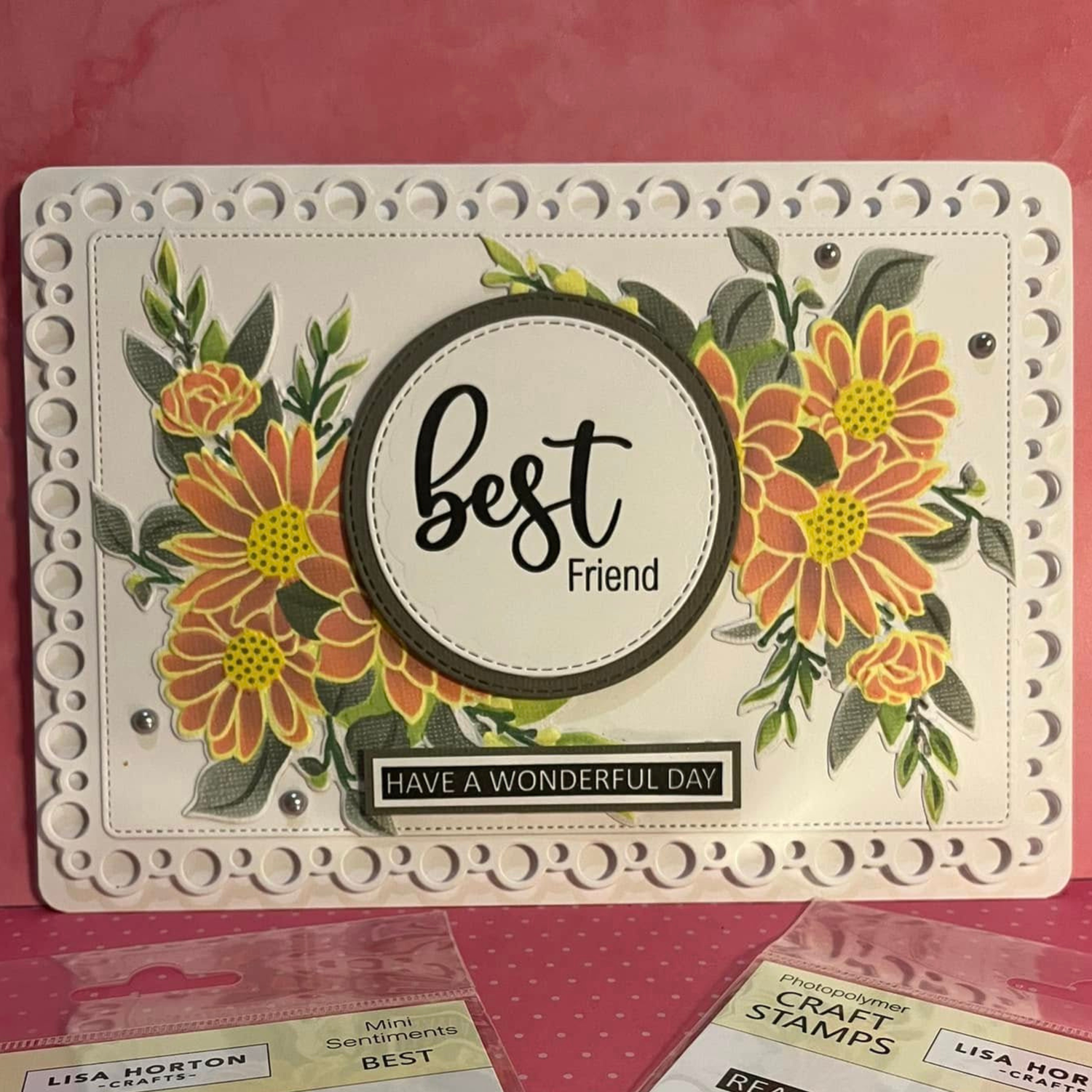 Lisa Horton Crafts Sentiment Strips - Happy Vibes