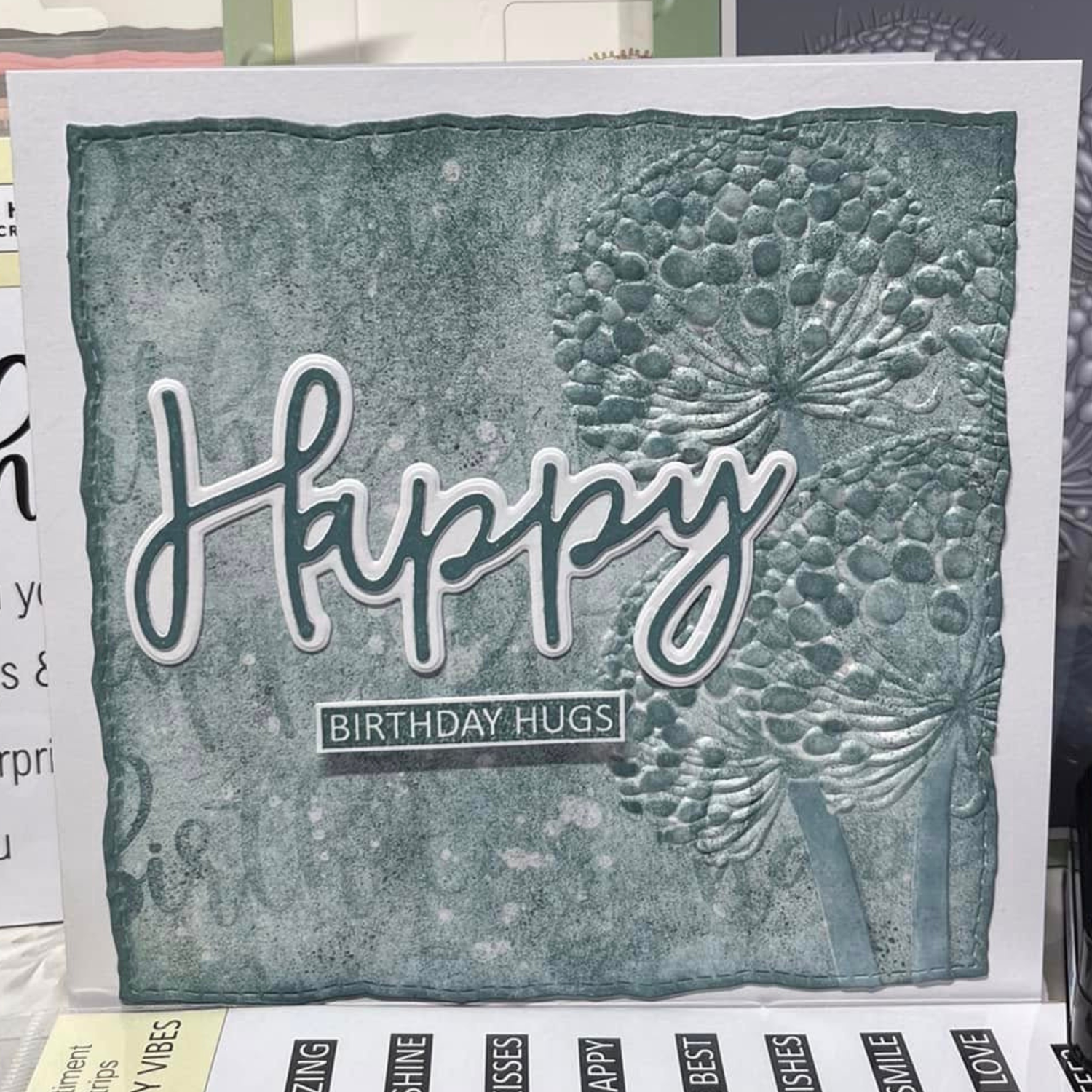 Lisa Horton Crafts Sentiment Strips - Happy Vibes