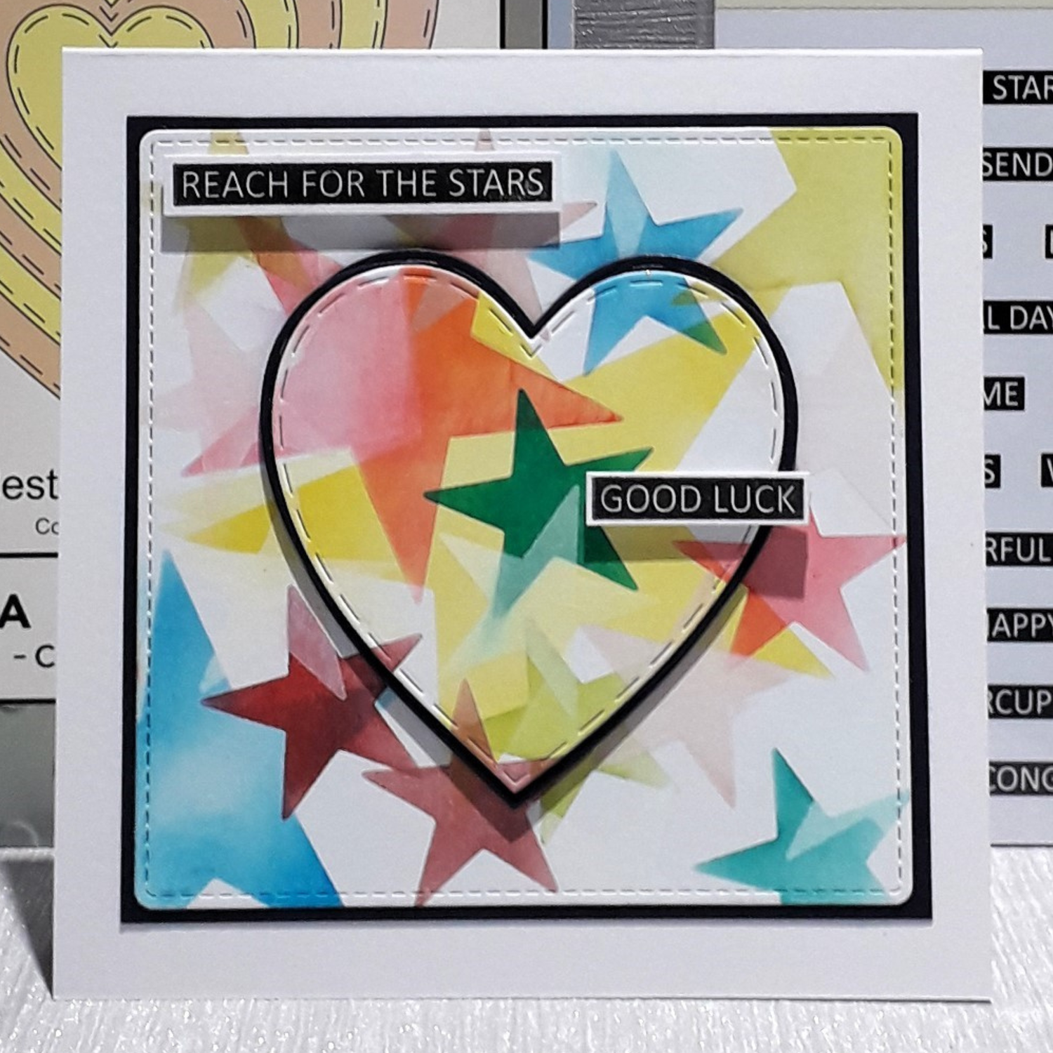 Lisa Horton Crafts Sentiment Strips - Happy Vibes
