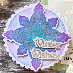 Lisa Horton Crafts Snowflake Layering Stencils and Dies