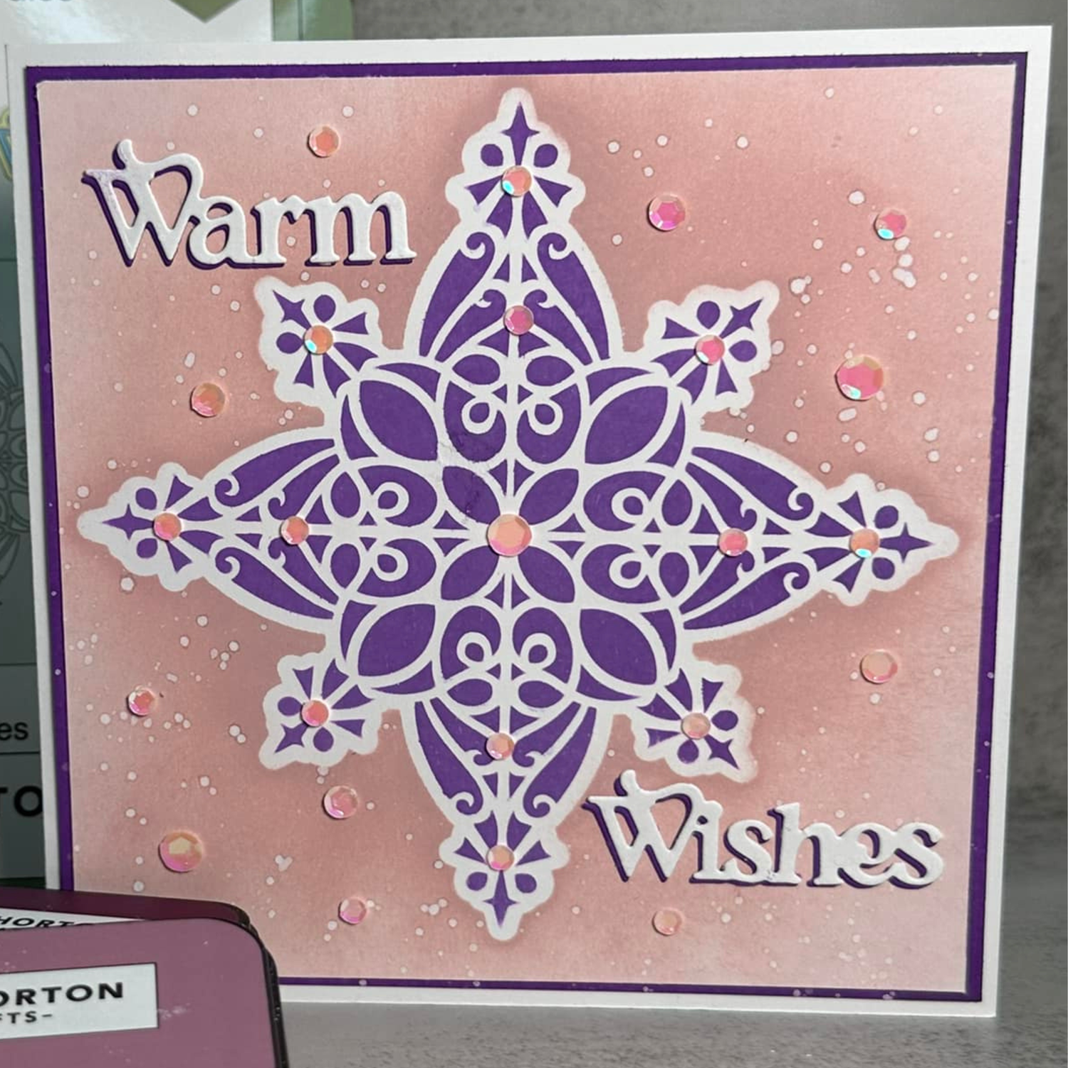 Lisa Horton Crafts Snowflake Layering Stencils and Dies