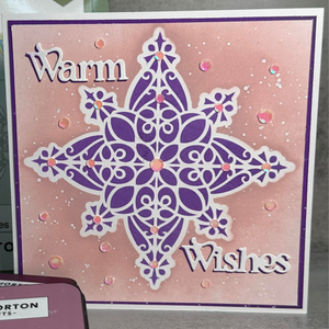 Lisa Horton Crafts Snowflake Layering Stencils and Dies
