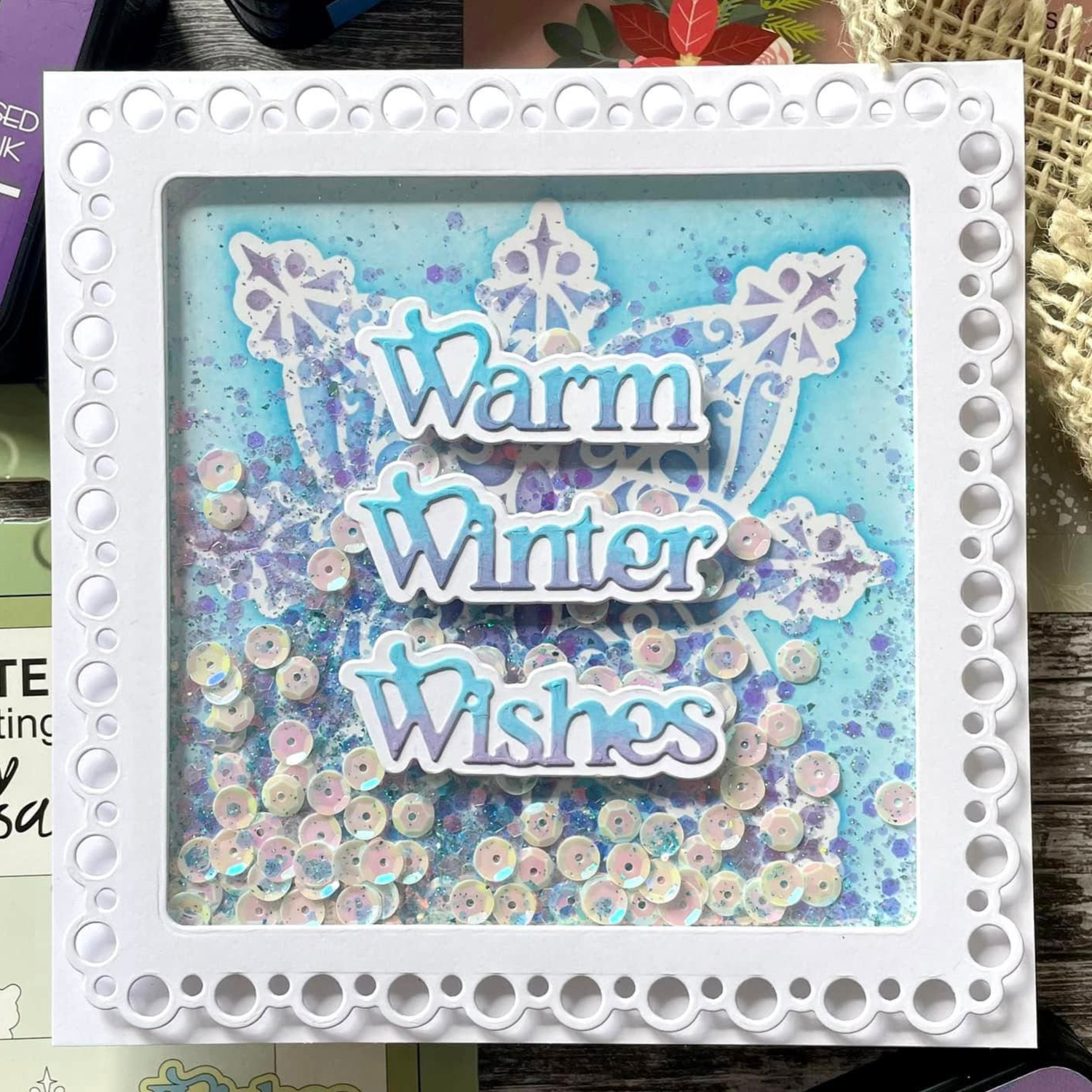 Lisa Horton Crafts Snowflake Layering Stencils and Dies