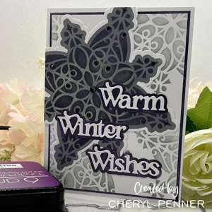 Lisa Horton Crafts Snowflake Layering Stencils and Dies