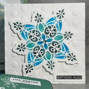 Lisa Horton Crafts Snowflake Layering Stencils and Dies