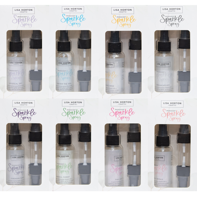 Set of 8 Sparkle Sprays - Pink, Sky, Sea, Wine, Dreamcatcher, Petals, Firework, Forest