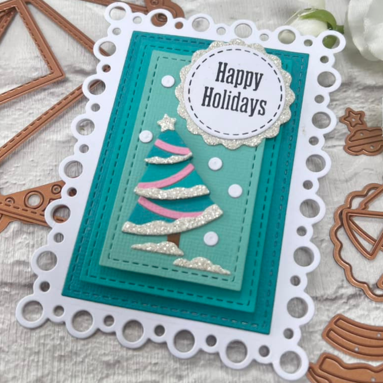 Spellbinders x Lisa Horton Crafts Nested Tree Frame Dies - 12 Dies