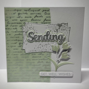 Spellbinders Script Text BetterPress Plate from the Wildflowers Collection by Lisa Horton