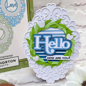 Spellbinders x Lisa Horton Crafts Spotlight Frames and Florals - A Little Hello Stamp & Die Set