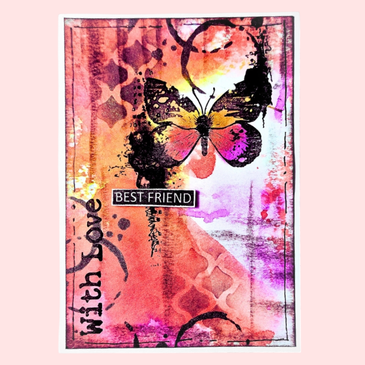 Muse & Maker Splintered Wings A6 Clear Stamp Set