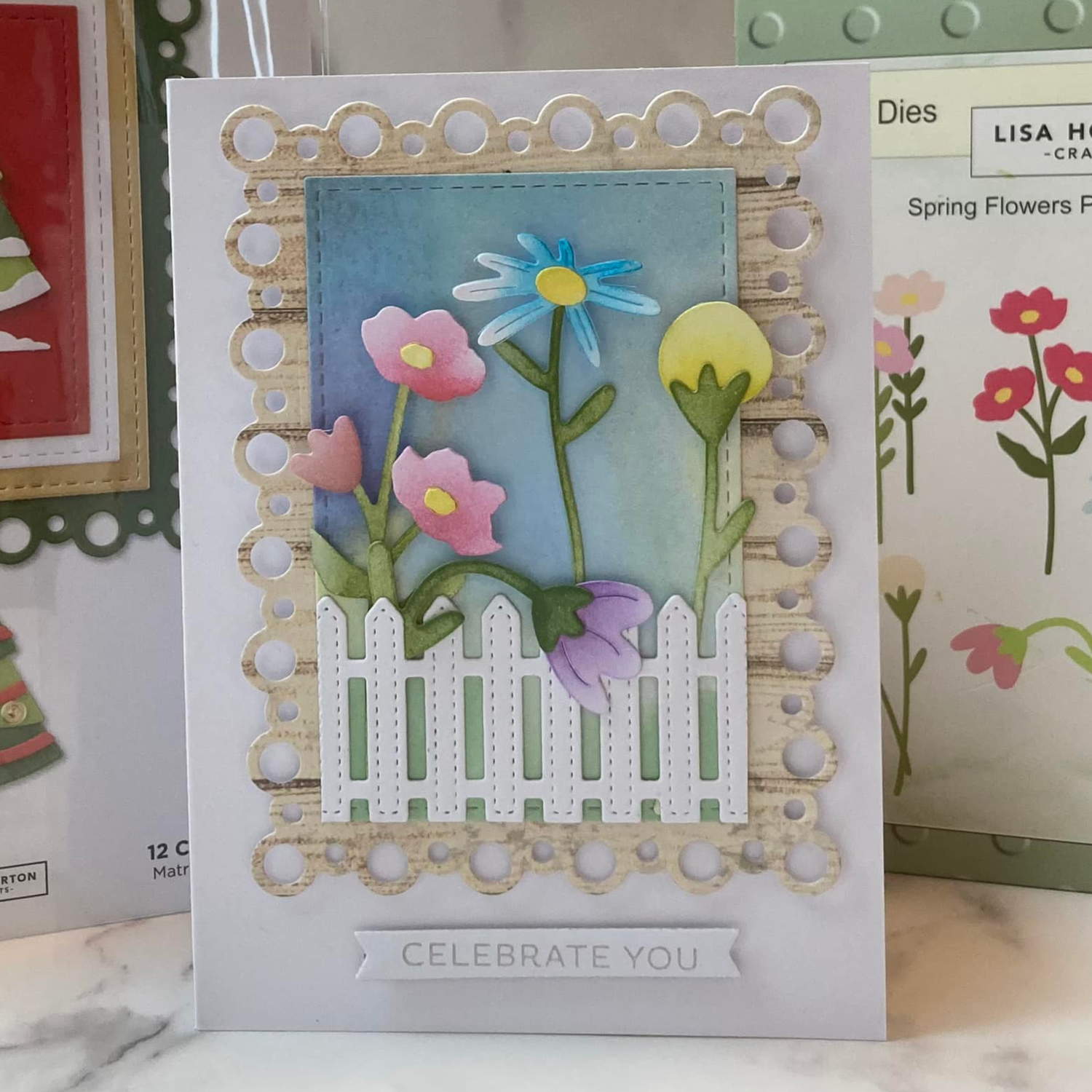 Lisa Horton Crafts Spring Flower Petals And Stems Die Set