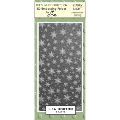 Lisa Horton Crafts Starry Night DL 3D Embossing Folder