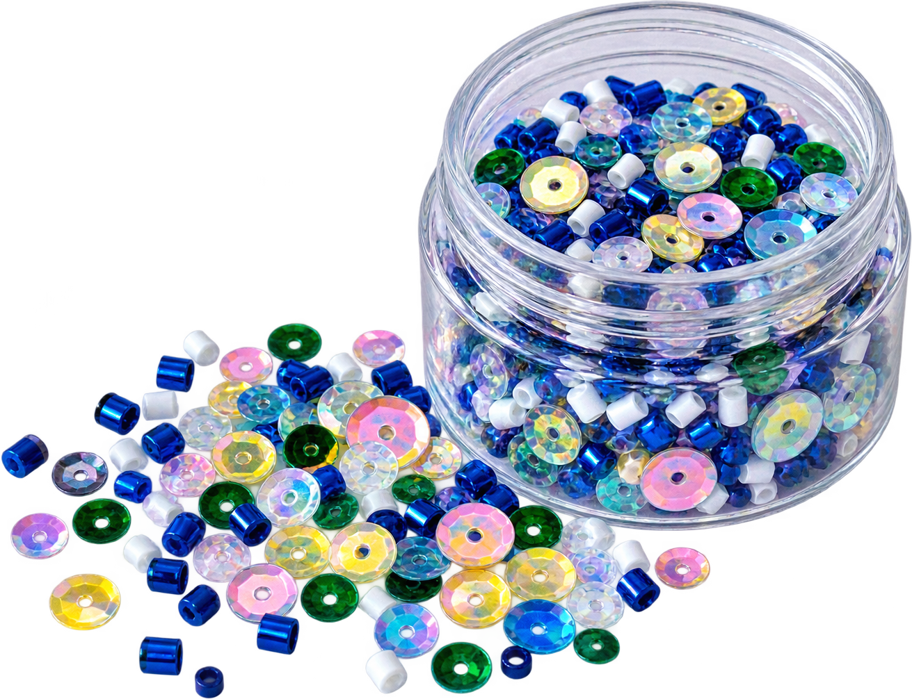 Picket Fence Studios 1 oz Embellishment Jar - Summer Rainbow