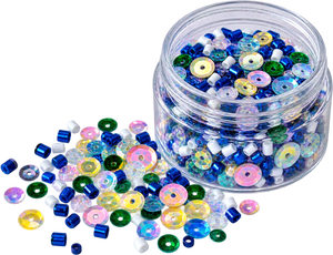 Picket Fence Studios 1 oz Embellishment Jar - Summer Rainbow