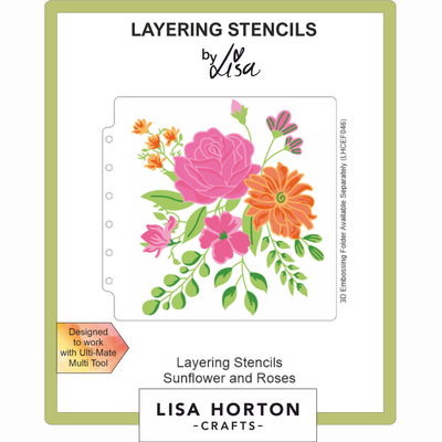 Lisa Horton Crafts Sunflower and Roses 6