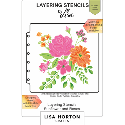 Lisa Horton Crafts Sunflower and Roses 6