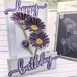 Lisa Horton Crafts Tall Daisies A6 Layering Stencils