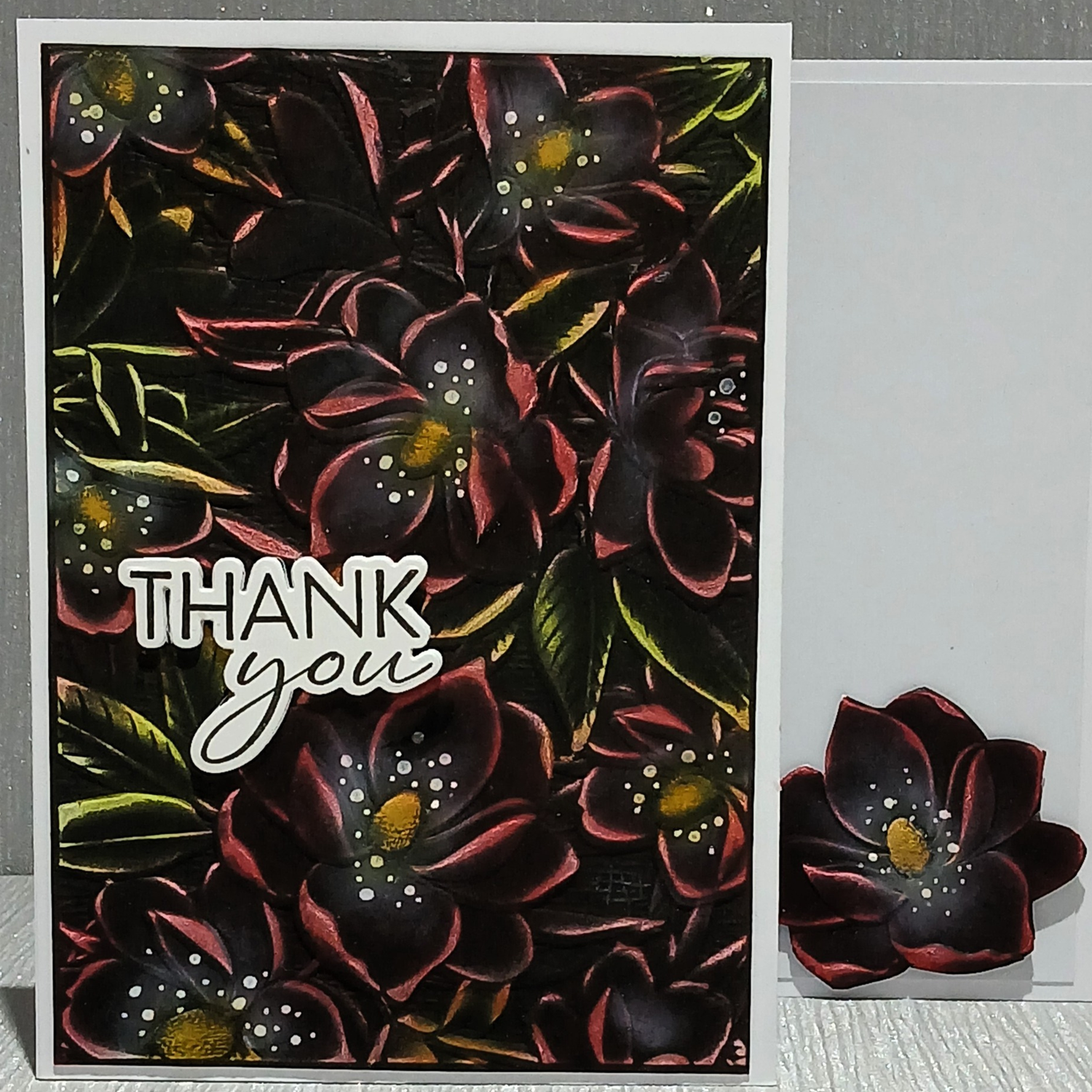 Lisa Horton Crafts Textured Magnolia Background 5" x 7" Embossing Folder and Layering Stencils