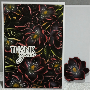 Lisa Horton Crafts Textured Magnolia Background 5" x 7" Embossing Folder and Layering Stencils