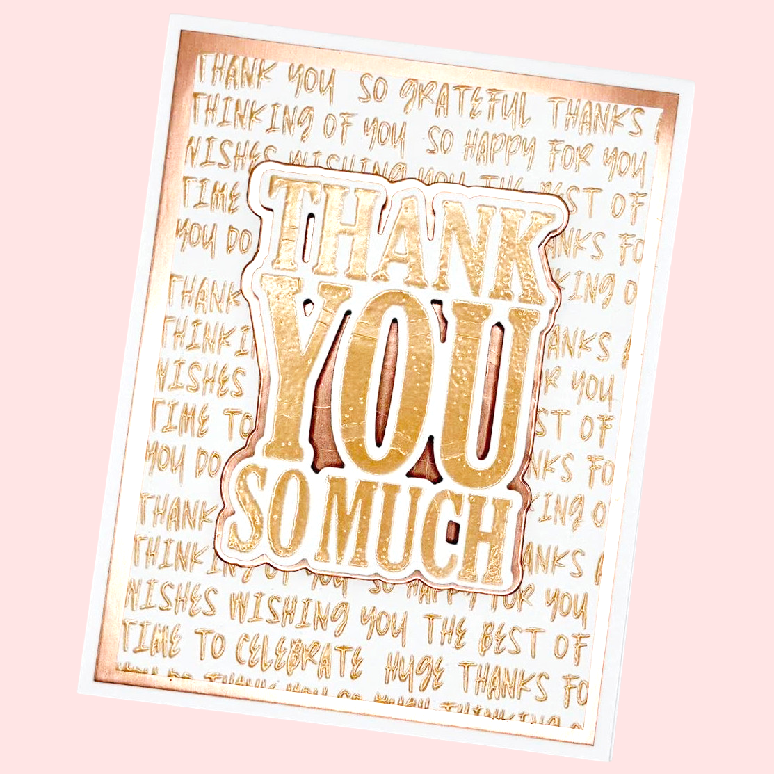 Panel Pairs Stamps and Dies - Birthday Thanks