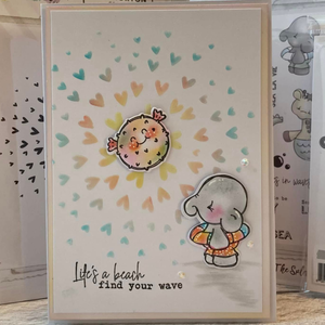 Tracey Hey Heart Burst 6" x 6" Stencil