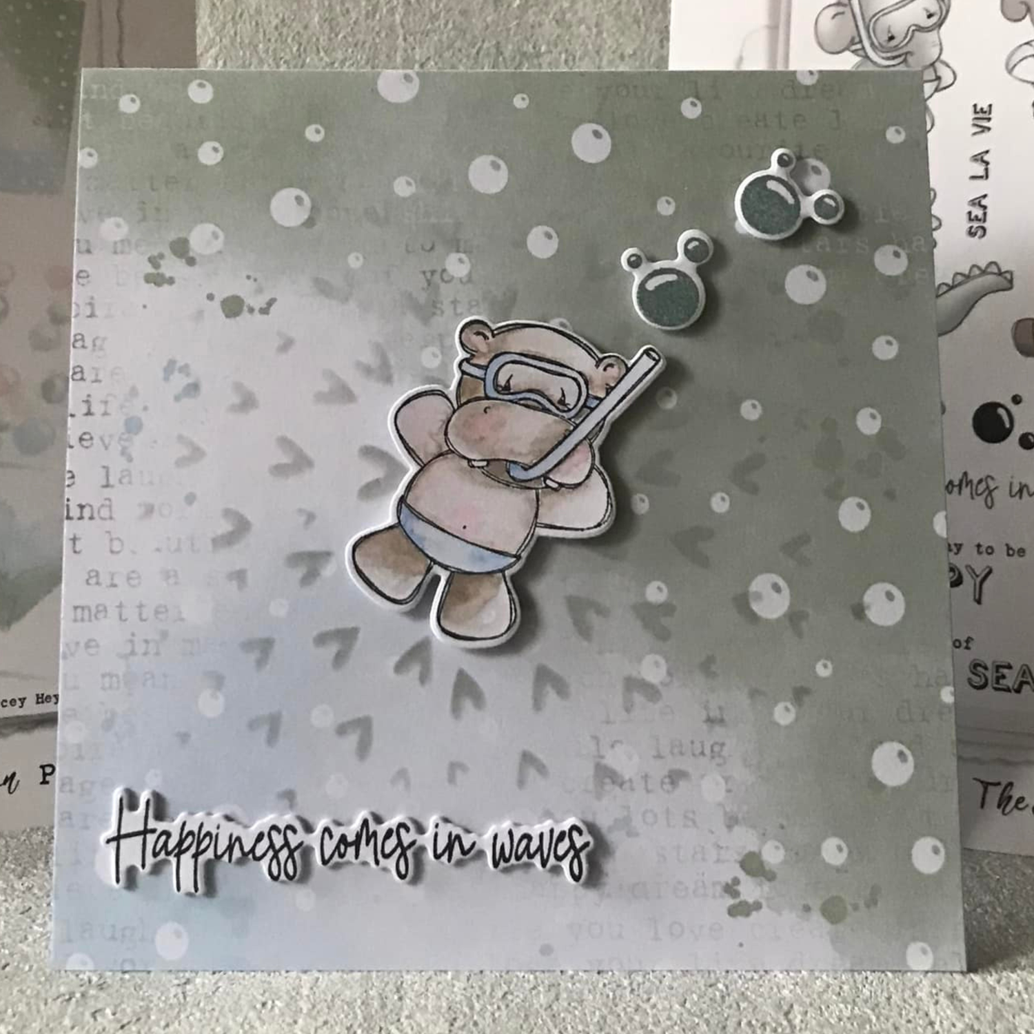 Tracey Hey Heart Burst 6" x 6" Stencil