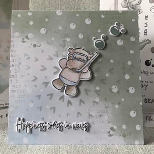 Tracey Hey Heart Burst 6" x 6" Stencil