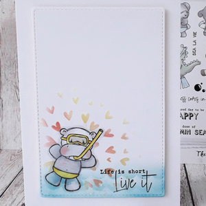 Tracey Hey Heart Burst 6" x 6" Stencil