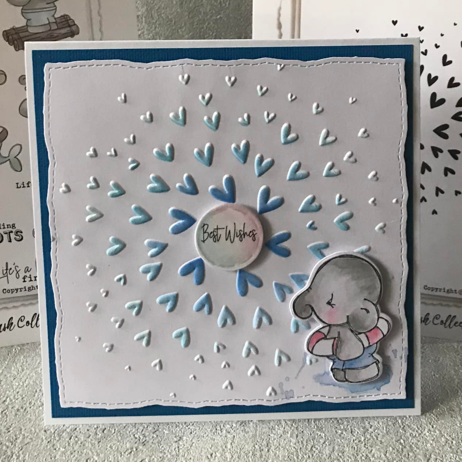 Tracey Hey Heart Burst 6" x 6" Stencil