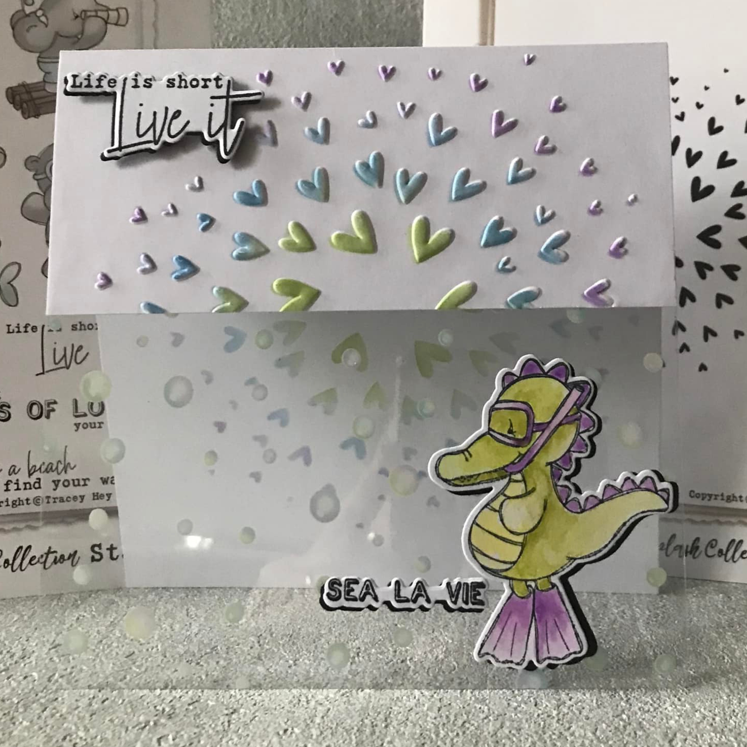 Tracey Hey Stamps & Dies Vitamin Sea