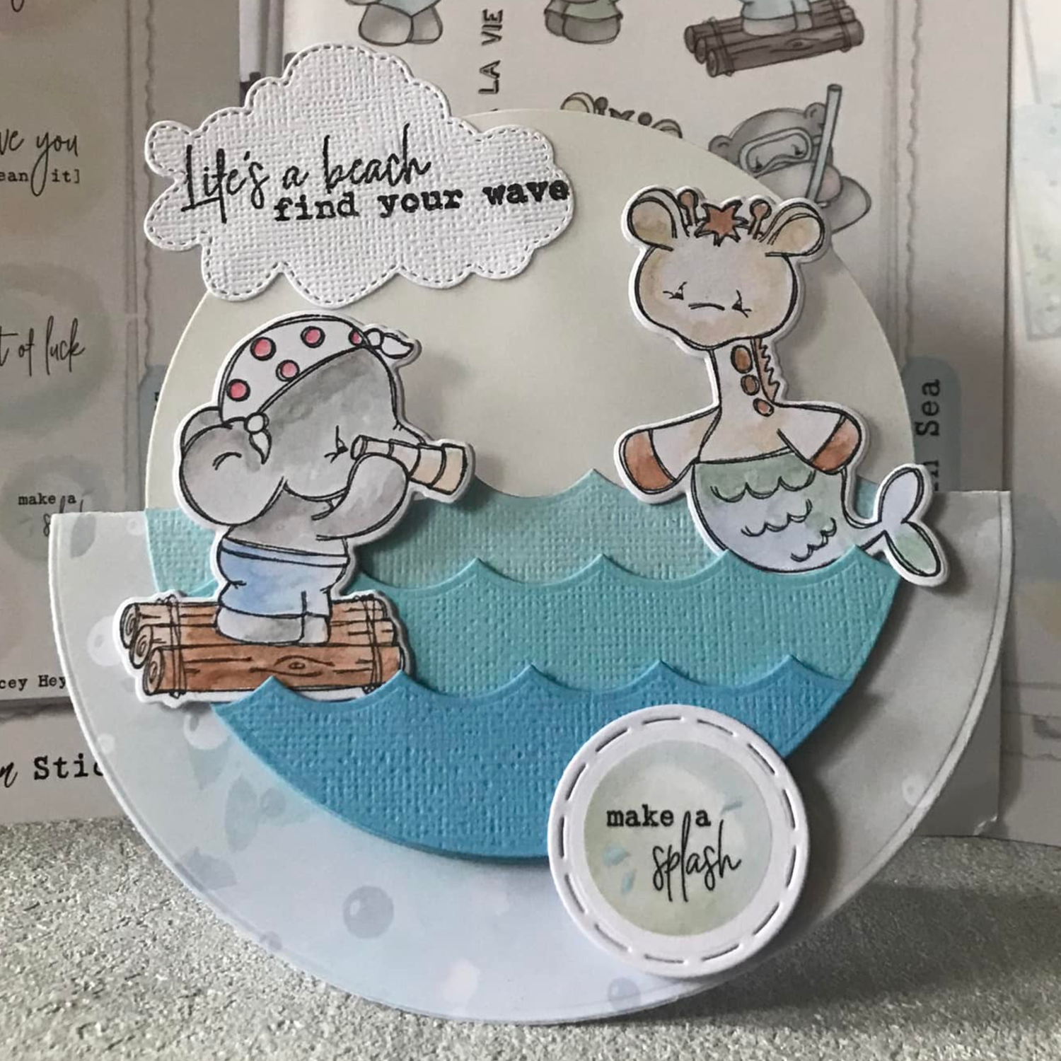 Tracey Hey Stamps & Dies Vitamin Sea