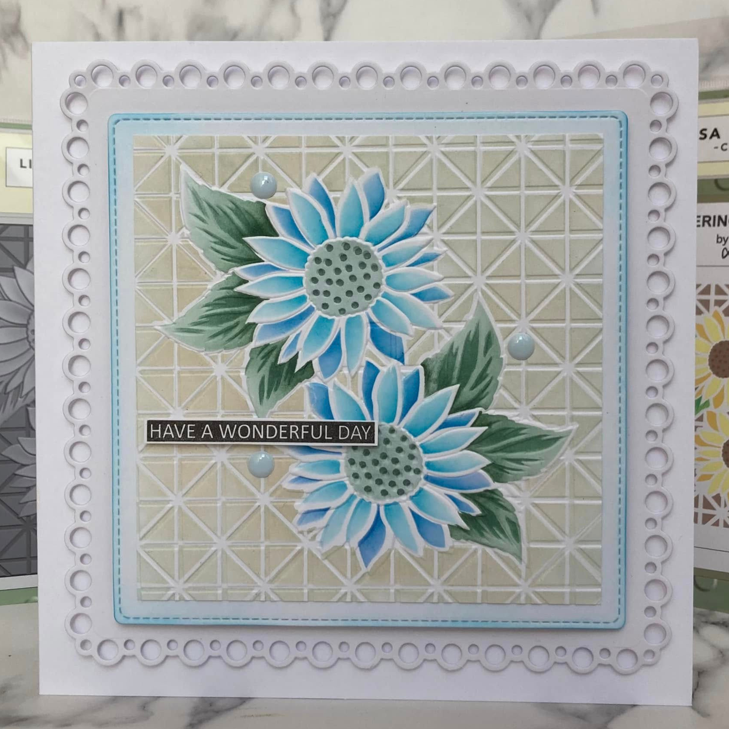 Lisa Horton Crafts Trellis Flowers 6