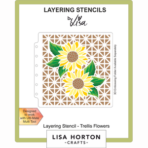 Lisa Horton Crafts Trellis Flowers 6