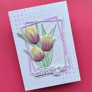 Lisa Horton Crafts Tulip Bouquet Layered Florals Die Set