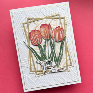 Lisa Horton Crafts Tulip Bouquet Layered Florals Die Set