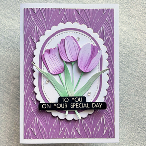 Lisa Horton Crafts Tulip Bouquet Layered Florals Die Set