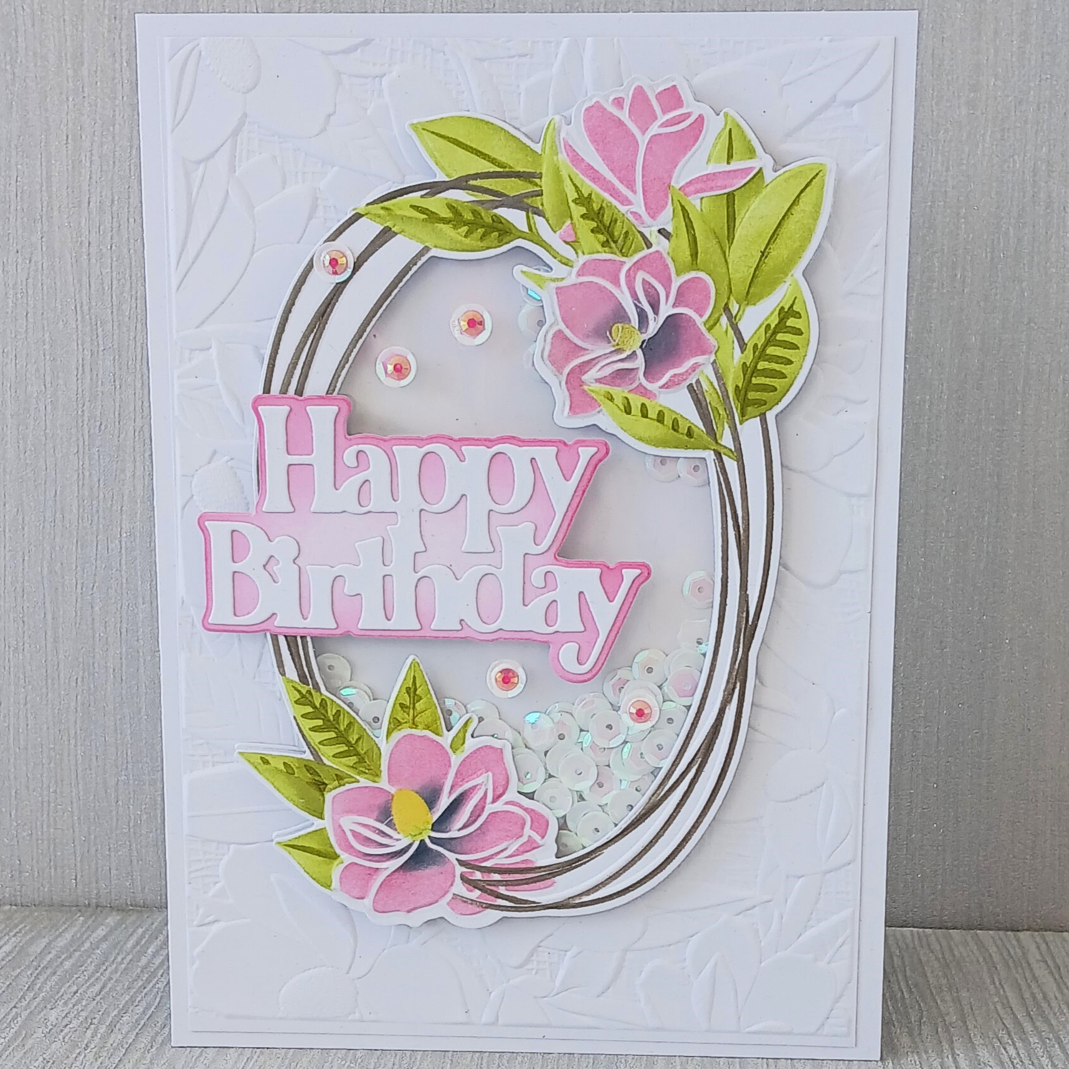 Lisa Horton Crafts Twig Wreath 5" x 7" Embossing Folder, Layering Stencils and Die