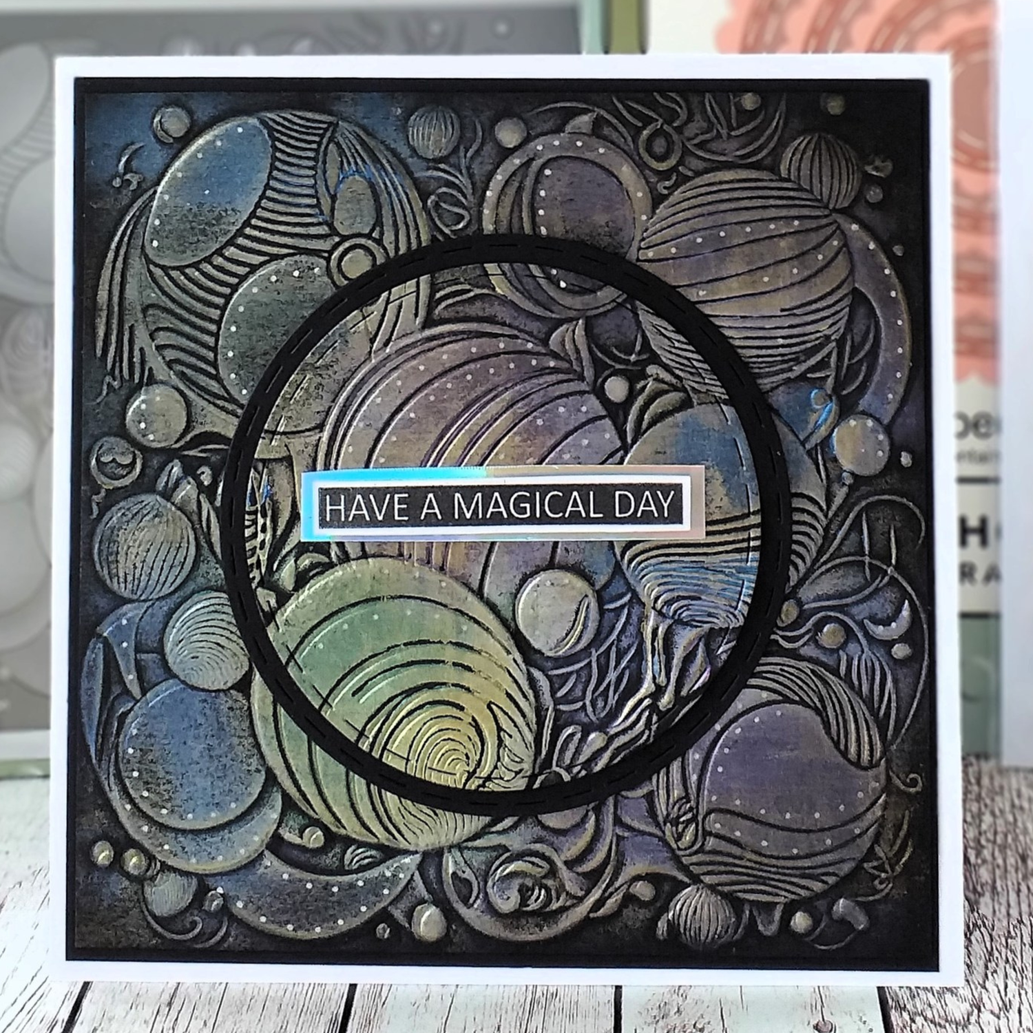 Lisa Horton Crafts Waves and Bubbles 6" x 6" Layering Stencils