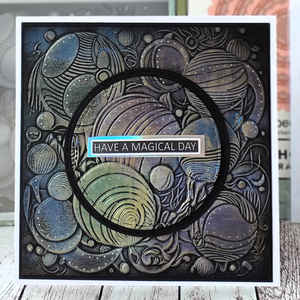 Lisa Horton Crafts Waves and Bubbles 6" x 6" Layering Stencils