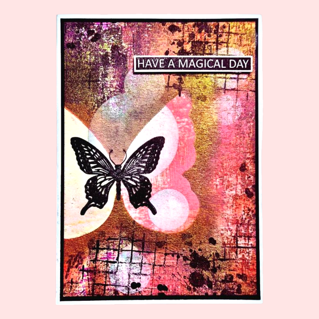 Muse & Maker Weathered Grid A6 Clear Stamp Set
