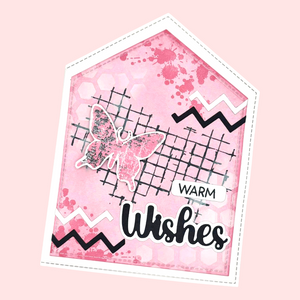 Muse & Maker Weathered Grid A6 Clear Stamp Set