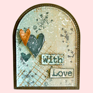 Muse & Maker Weathered Grid A6 Clear Stamp Set