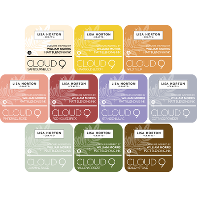Lisa Horton Crafts 'Inspired by William Morris' Cloud 9 Matt Blending Ink Pads - Release 1